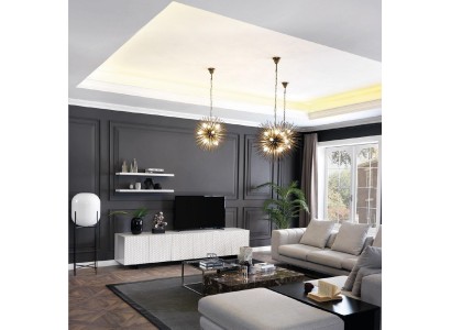 Роскошный телевизионный шкаф для телевизора в гостиной.