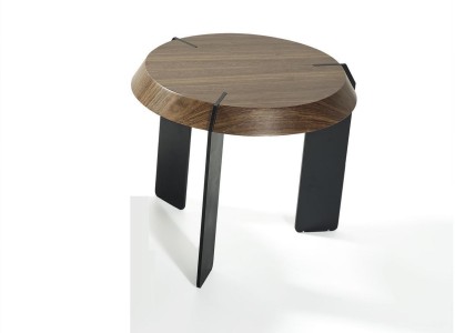 Rund Beistell Tische Luxus Design Braun Tisch Kaffee Wohnzimmer Neu