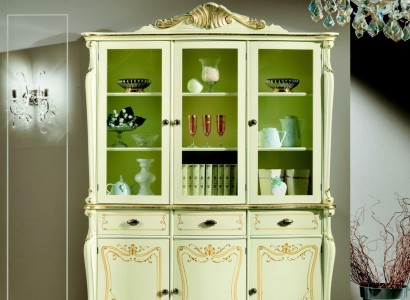 витрина Итальянский роскошный стиль мебель для гостиной шкаф барокко рококо стиль деревянный новый