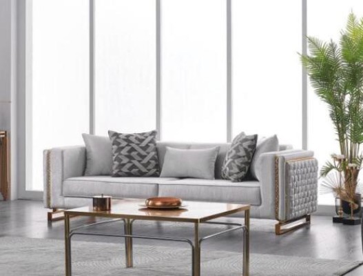 Modern Sofa Set 2 tlg Wohnzimmer Luxus Sofagarnitur 3+3 Sitzer Möbel