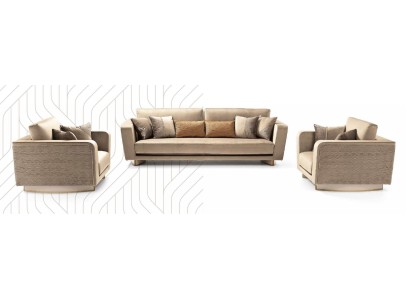 Диван Luxus Möbel Couch Sofa обивка 3+2 места Каучен диван Sofas 2tlg Италия