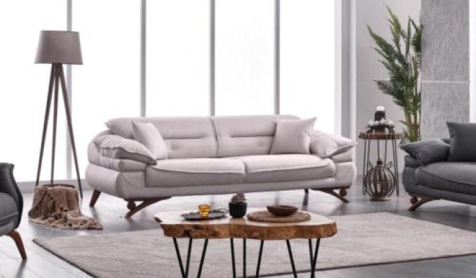 Sofa 3 Sitzer Wohnzimmer Polstersofa Stil Modern Neu Couch Design Dreisitzer