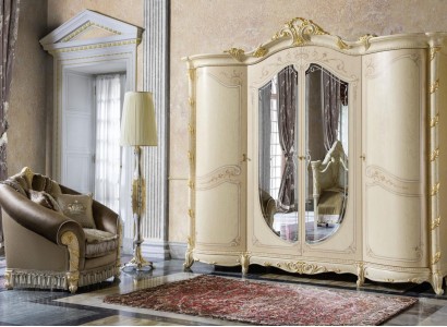 Schlafzimmer Möbel Italien Holzschrank Schrank Echtholz Kleiderschrank Спальня мебель Италия деревянный шкаф шкаф натуральное дерево гардероб